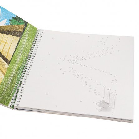 Скетчбук с пошаговыми уроками А4 32л., "Пейзажи", 100 г/м2, Проф-Пресс, Рисуем от точки к точке гребень, ламинация, жёсткая подложка, белый офсет фото 3