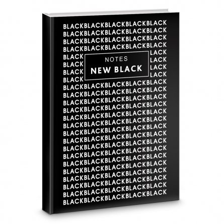 Планинг полудатированный, Канц-Эксмо, швейно клеевой переплет, 48 л., "New Black. Дизайн 2" фото 1