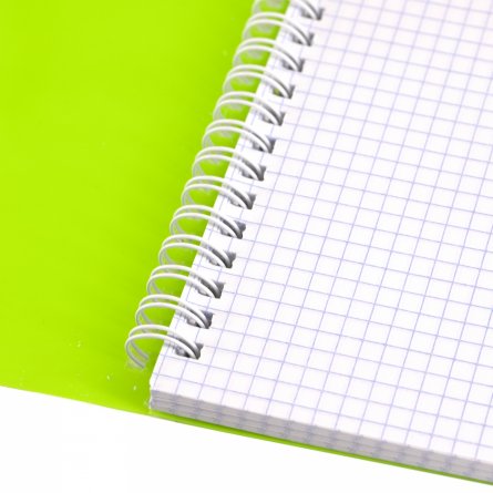 Тетрадь 96л., А4, клетка, Alingar, гребень, блок офсет, цветной пластик, "Зелёный" фото 4