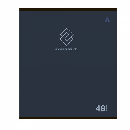 Тетрадь 48л, А5, клетка, Alingar, "A deep touch", скрепка,мелованный картон (стандарт) Soft touch,  блок офсет, 5 дизайнов в пленке т/у фото 2