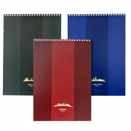 Блокнот А4 60л.Проф-Пресс, "Для конференций №3", ассорти на гребне,цвет.мелв. обл. блок-офсет фото 2