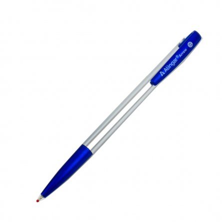 Ручка шариковая на масляной основе Alingar, "Arrow", 0,7 мм, синяя, игольчатый наконечник, автоматическая, круглый, матовый, пластиковый корпус фото 3