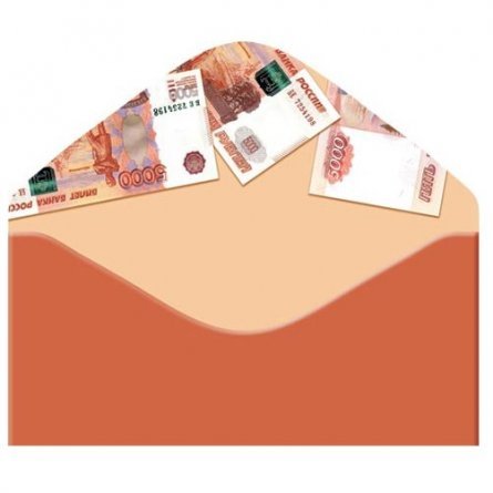 Конверт для денег Мир открыток, "5000 рублей", 200х232 мм, блестки фото 2