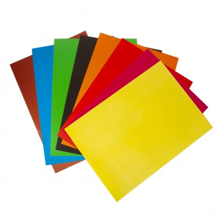 Картон цветной Апплика, А5, 8 листов, 8 цветов, немелованный, картонная папка, "Единорожка" фото 2