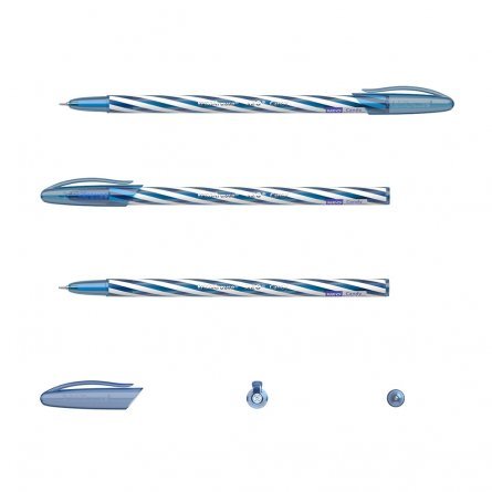 Ручка шариковая Erich Krause "Neo Stick Candy", 0,7 мм, синий, игольчатый наконечник, фактурный, цветной, пластиковый корпус, пластиковая упаковка фото 2