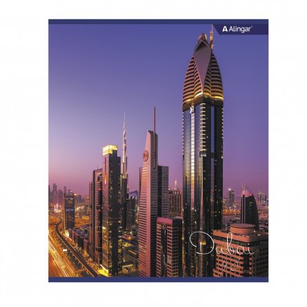 Тетрадь 48л., А5, линия, Alingar "Дубай", скрепка, мелованный картон (стандарт), блок офсет, 2 дизайна в пленке т/у фото 6