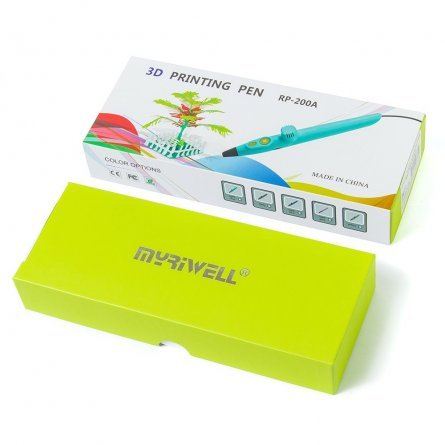 Ручка 3D Myriwell RP200A, PLA, розовая, картонная упаковка фото 3