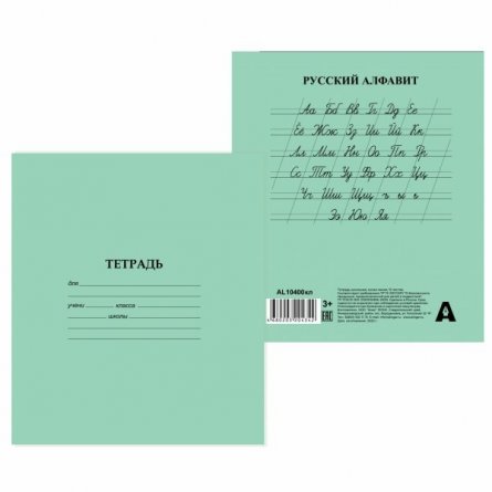 Комплект тетрадей 12л., клетка-10шт/косая линия-10 шт, Alingar, скрепка, офсет 60 гр фото 2