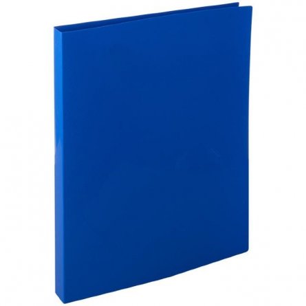 Папка на 2-х кольцах Канцфайл А4, 25 мм, пластик, синяя фото 1