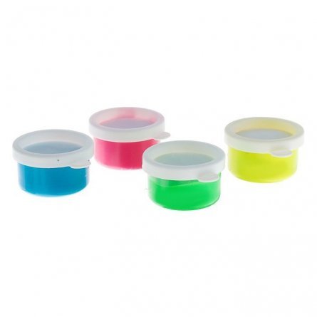 Краски пальчиковые флуоресцентные Экспоприбор, 4 цвета, 30 мл., картонная упаковка, "Азбука цвета. Набор №2" фото 2