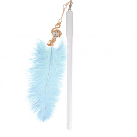 Ручка гелевая Alingar "Нежное фламинго", 0,5 мм, синяя, игольчатый наконечник, круглый цветной пластиковый корпус, картонная упаковка фото 2