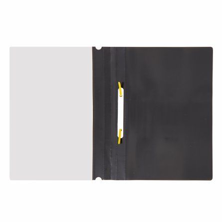 Папка-скоросшиватель пластиковая Alingar, A4, черный, 160 мкм, пакет европодвес фото 3