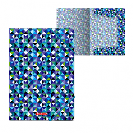 Папка на резинке ErichKrause , A4, 246х320х5 мм, 550 мкм, цветная, "Cubes" фото 1
