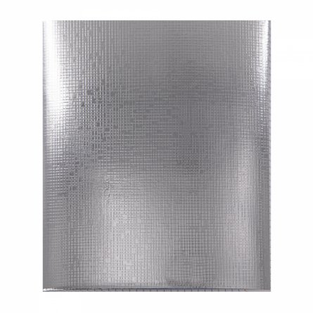 Тетрадь 48л., А5, клетка, Alingar "Silver  metallic", скрепка, дизайнерский картон, тиснение "лён", блок офсет, 100% белизна фото 1