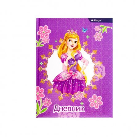 Дневник школьный Alingar 1-11 кл. 48л. 7БЦ, ламинированный картон, поролон, глиттер, ассорти, "Princess" фото 3