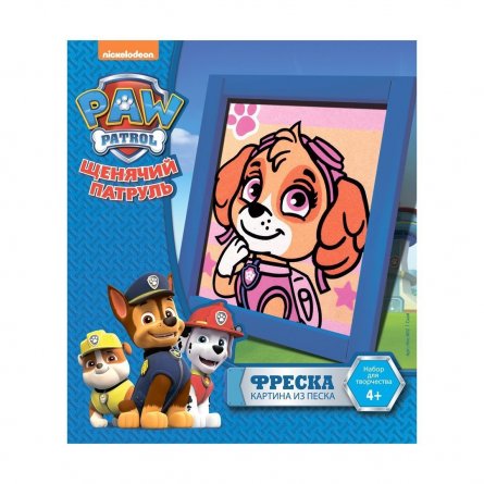 Фреска- картина из песка Lori Щенячий патруль"Скай", картонная упаковка фото 1