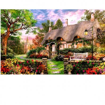 Картина по номерам Alingar, 30х40 см, 24 цвета, с акриловыми красками, холст, "Сказочный домик" фото 1
