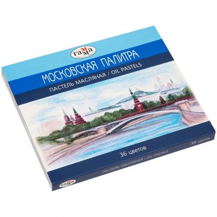 Пастель масляная Гамма "Московская палитра", 36 цветов, картон. упак. фото 1