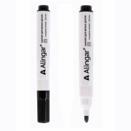 Набор маркеров для белых досок Alingar, 4 цвета,  пулевидный, 2 мм фото 2