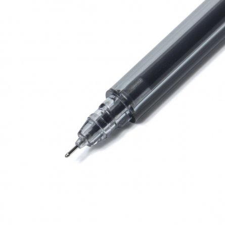 Ручка гелевая Alingar, "Neo", 0,5 мм, черная, игольчатый наконечник, круглый, тонированный, пластиковый корпус, в уп. 12 шт., картонная упаковка фото 3