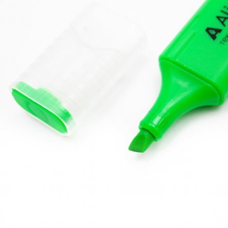Текстовыделитель, зеленый, Alingar, "Line-2" прямоугольный корпус, скошенный, 1-5 мм фото 3