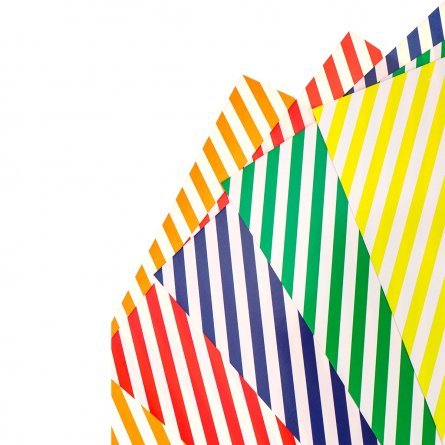 Картон цветной Проф-Пресс, А4, мелованный, 5 листов, 5 цветов, с узором, "Птичка в джунглях" фото 3