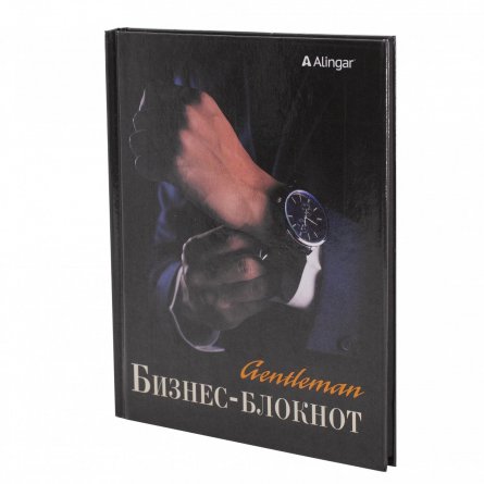 Бизнес-блокнот 80 л., А5, Alingar, 7БЦ, "Джентельмен", клетка, ламинация фото 2