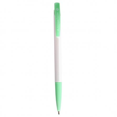 Ручка шариковая Alingar "ARROW", 0,7 мм, синяя, игольчатый наконечник, автоматическая, круглый, белый, пластиковый корпус, картонная упаковка фото 2