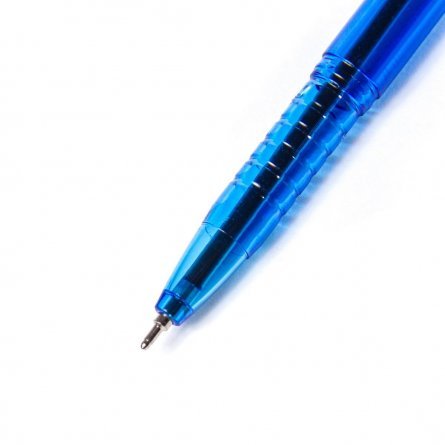 Ручка шариковая синяя Alingar "Space", игольчатый наконечник, корпус тонир.синий, 0,7мм (24шт) фото 3