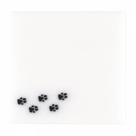 Прозрачные стикеры для заметок с клеевым краем, Alingar, 75 х 75 мм, 50 л., покрытие starlight touch, "Сat TRACKS", голубой, водонепрониц., европодвес фото 3