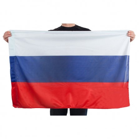 Флаг 70*105см РФ триколор сетка фото 1