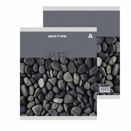 Тетрадь 96л., А5, клетка, Alingar "Elements of nature", скрепка, мелованный картон (стандарт), блок офсет, 5 дизайнов в пленке т/у фото 2