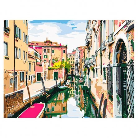 Картина по номерам Рыжий кот, 30х40 см, с акриловыми красками, холст, "Прекрасная Венеция" фото 1