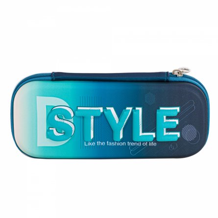 Пенал - косметичка Alingar, EVA, молния, 1 откидная планка, карман сетка, объемный рисунок, 80 х 210 мм, "STYLE", микс (бирюзовый, оранж, синий) фото 5