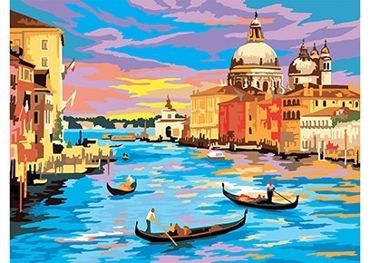 Холст с красками Рыжий Кот "Венеция" 30х40 см. фото 1