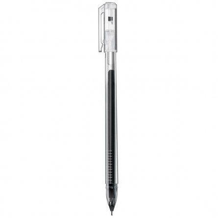 Ручка гелевая, HATBER,"Pin" черная, 0,5 мм.,трехранный корпус 12 шт, картонная упаковка фото 2