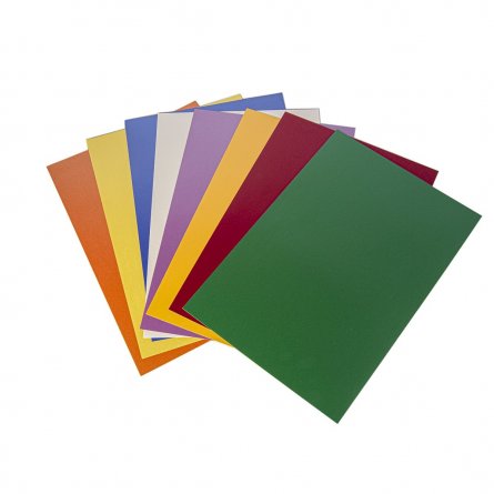 Бумага цветная Апплика, А4, самоклеящаяся, перламутровая, 8 листов, 8 цветов, упаковка ПЭТ, "Цветной узор" фото 2