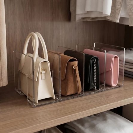 Подставка-органайзер для книг, Alingar, 34*14*13 см.,4 секции, прозрачная,пластиковая, неразборная, картонная упаковка. фото 5