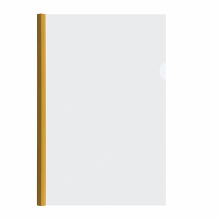 Папка-скоросшиватель с планкой Alingar, A4, 215х310 мм, 160 мкм. прозрачный, цвет планок ассорти фото 2