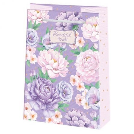 Пакет подарочный бумажный Мир открыток (MS)  13,5*18 см, "Прекрасные цветы", ламинация фото 1