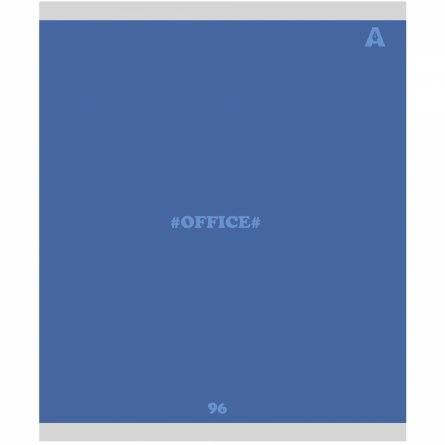 Тетрадь 96л., А5, линия, Alingar "Office line", скрепка, мелованный картон (стандарт), блок офсет, 5 дизайнов в пленке т/у фото 4