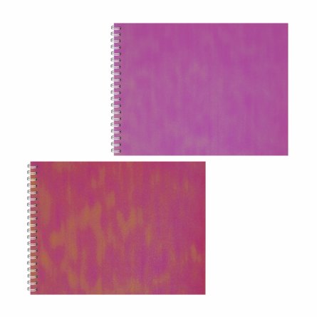 Блокнот А6, гребень, Alingar, дизайнерский картон, глиттерное напыление, 48 л., клетка,  "Сhameleon", ассорти фото 2