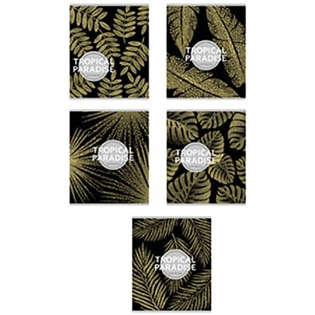 Тетрадь 96л., А5, клетка, Проф-Пресс "Тропические листья", мелованный картон фото 1
