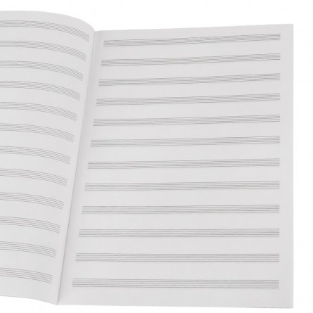 Тетрадь для нот А4, 8 л., Проф-Пресс "Рояль и цитата", вертикальная, скрепка, мелованный картон фото 2