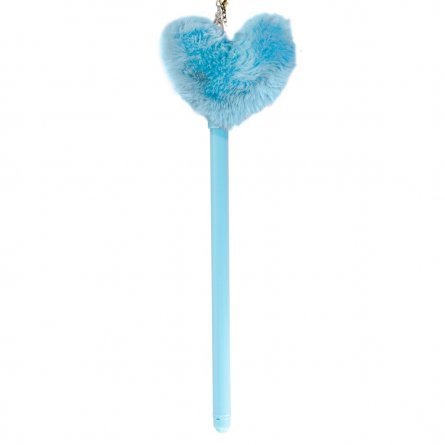 Ручка гелевая Alingar "Плюшевое сердце", 0,5 мм, синяя, игольчатый наконечник, круглый цветной пластиковый корпус, картонная упаковка фото 7