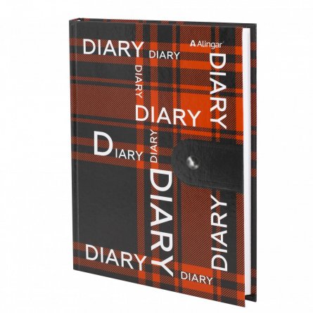Ежедневник недатированный, А5, Alingar, 7БЦ, глянцевая ламинация, линия, 136 л, "Шотландка" фото 2