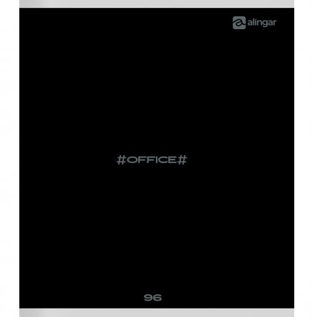 Тетрадь 96л., А5, линия, Alingar "Office line", скрепка, мелованный картон, блок офсет, 5 дизайнов в пленке т/у фото 4