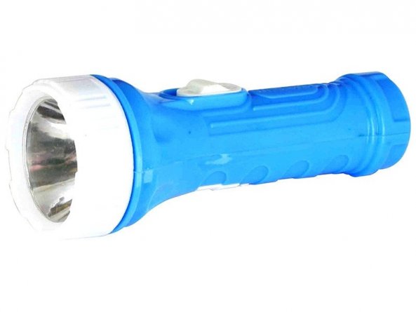 Фонарь "Ultraflash LED 828-ТН", цвет голубой, 1LED, 1 реж.пласт.) фото 1