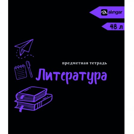 Комплект предметных тетрадей А5 48л., 12 предметов, Alingar "Неоновая классика", скрепка, мелованный картон, офсет 60 г/м2, 100% белизна фото 10