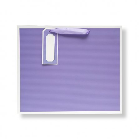 Пакет подарочный бумажный Alingar 26х31х12 см "Фиолетовый", матовая ламинация фото 1